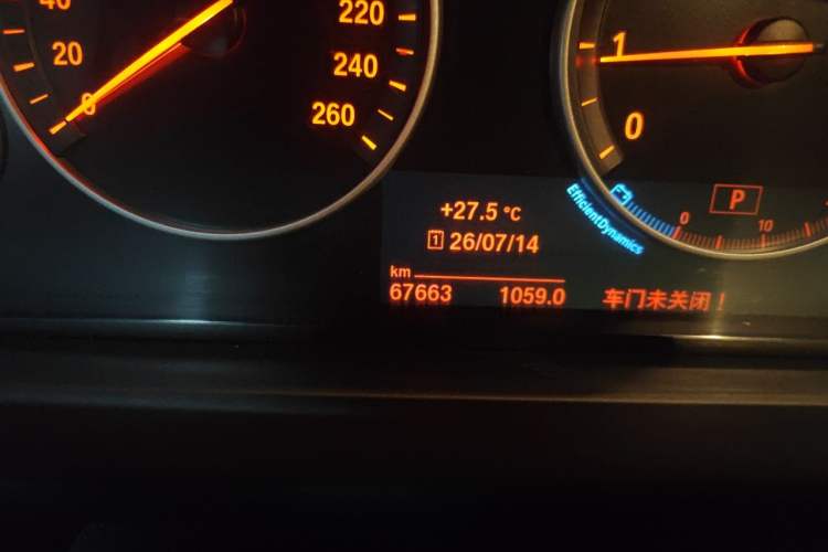 Used BMW 5 Series 2017 520Li Elegant Edition Odometer Close Up