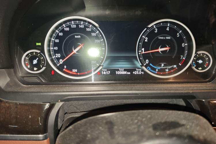 Used BMW 5 Series 2017 528Li Leading Model Odometer Close Up