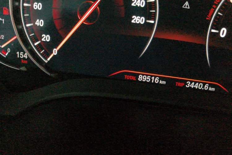 Used BMW 5 Series 2018 530Li Luxury Edition Premium Package Odometer Close Up