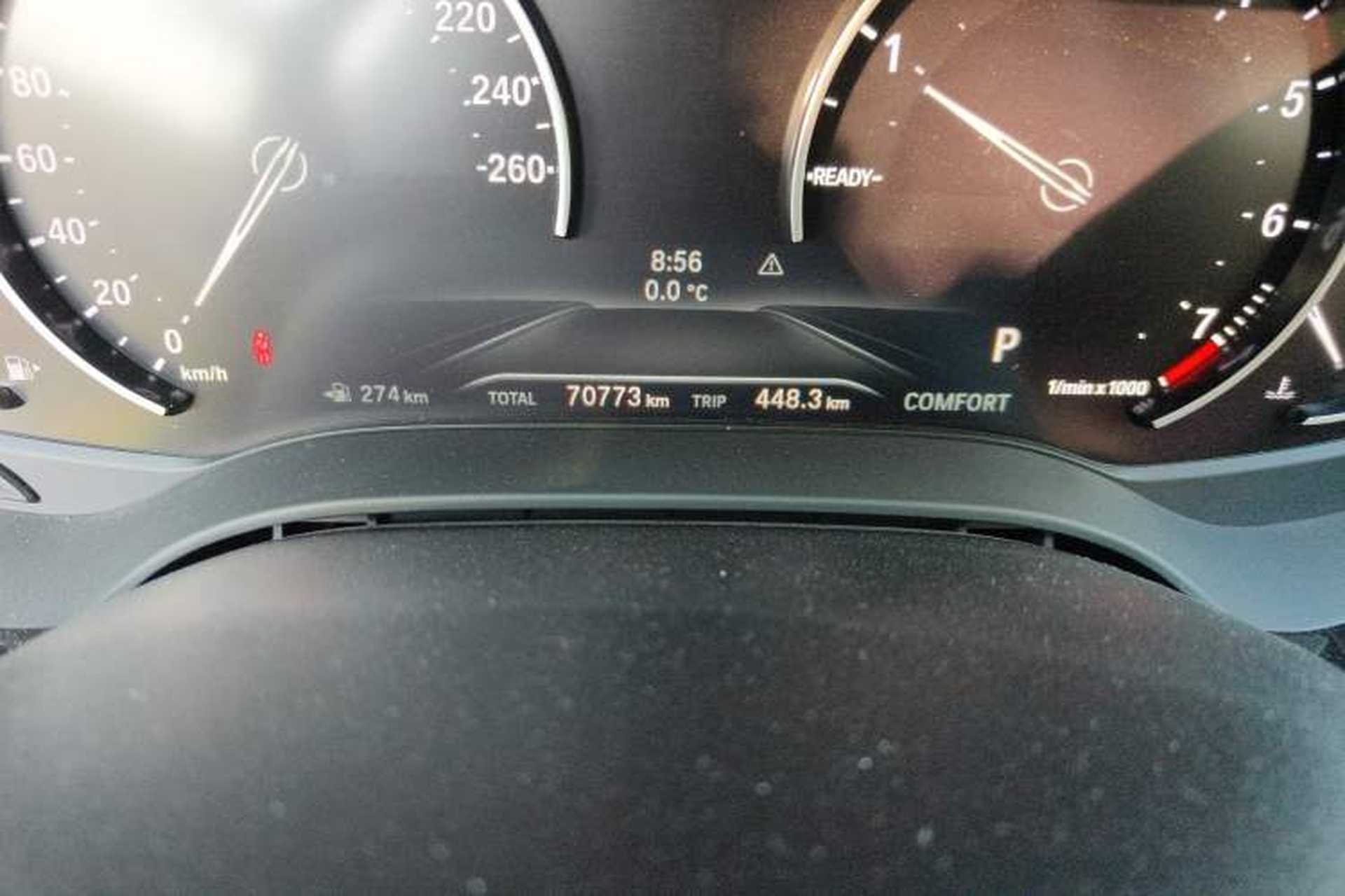 Used BMW 5 Series 2018 528Li Launch Special Edition Odometer Close Up