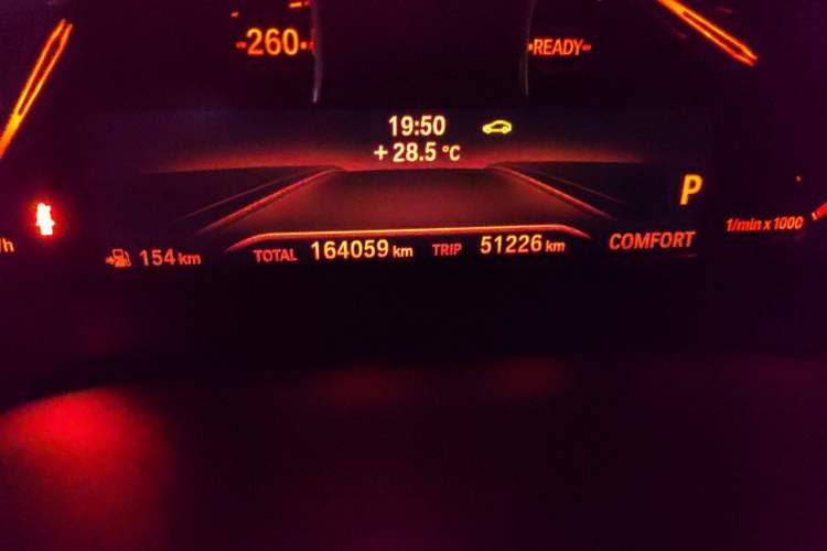 Used BMW 5 Series 2018 528Li Launch Special Edition Odometer Close Up