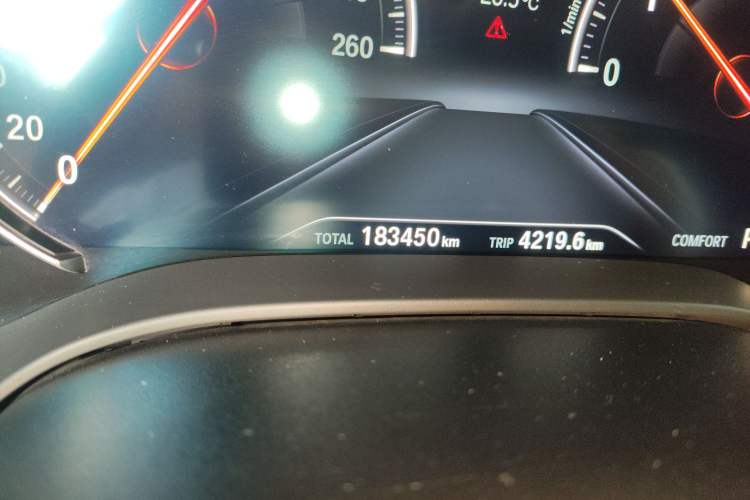 Used BMW 5 Series 2018 Restyled 530Li Leading Edition M Sport Package Odometer Close Up