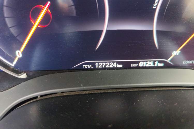 Used BMW 5 Series 2018 Restyled 530Li Luxury Edition M Sport Package Odometer Close Up