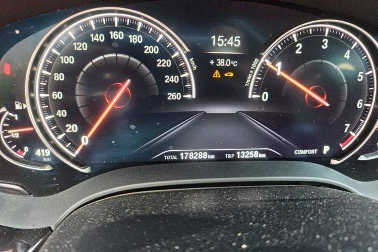 Used BMW 5 Series 2018 Facelifted 530Li Luxury Edition Premium Package Odometer Close Up
