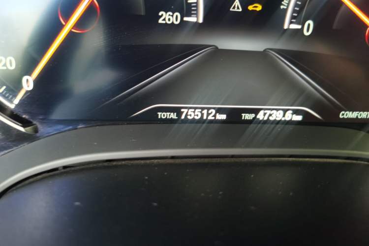 Used BMW 5 Series 2018 Restyled 530Li Luxury Edition M Sport Package Odometer Close Up