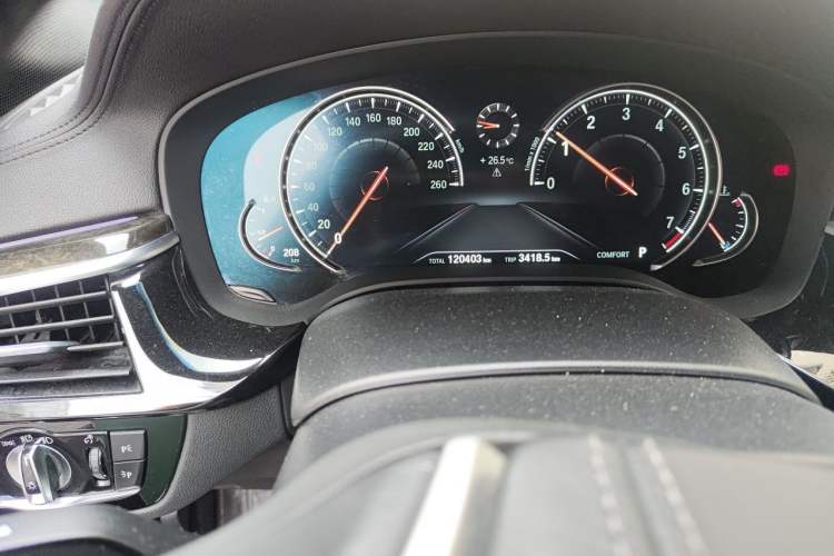 Used BMW 5 Series 2018 525Li M Sport Package Odometer Close Up