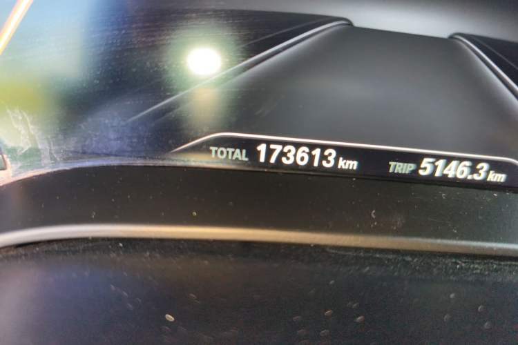 Used BMW 5 Series 2018 525i M Sport Package Odometer Close Up