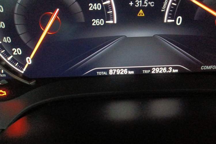 Used BMW 5 Series 2018 525Li M Sport Package Odometer Close Up