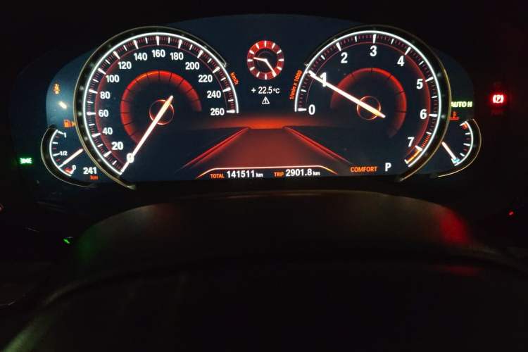 Used BMW 5 Series 2018 Facelifted 530Li Luxury Edition Premium Package Odometer Close Up