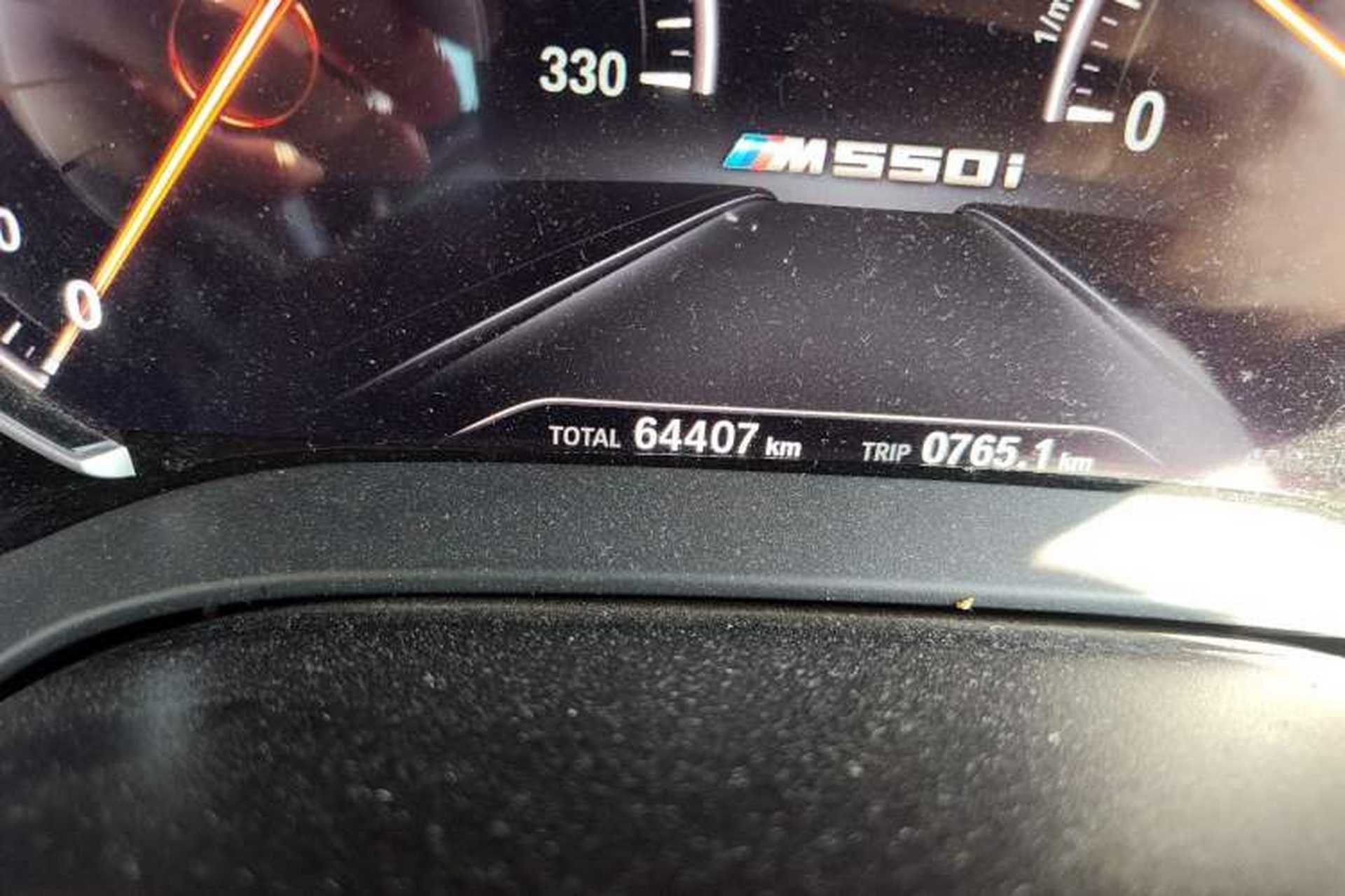 Used BMW 5 Series 2018 Restyled 530Li Leading Edition M Sport Package Odometer Close Up