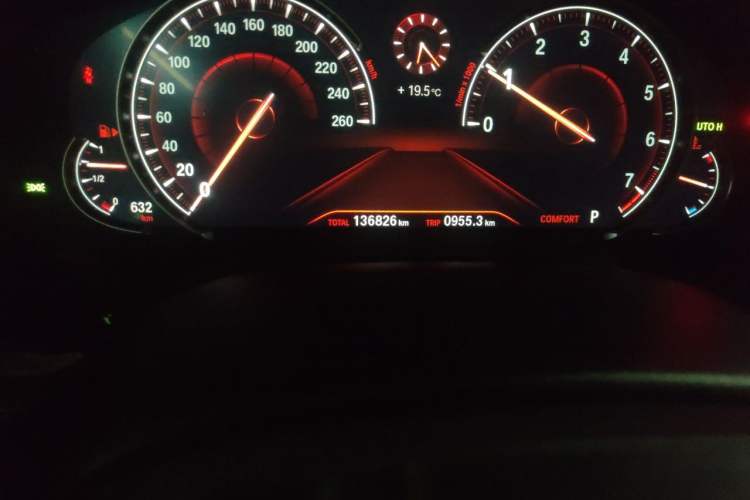 Used BMW 5 Series 2018 530Li Leading Edition Luxury Package Odometer Close Up