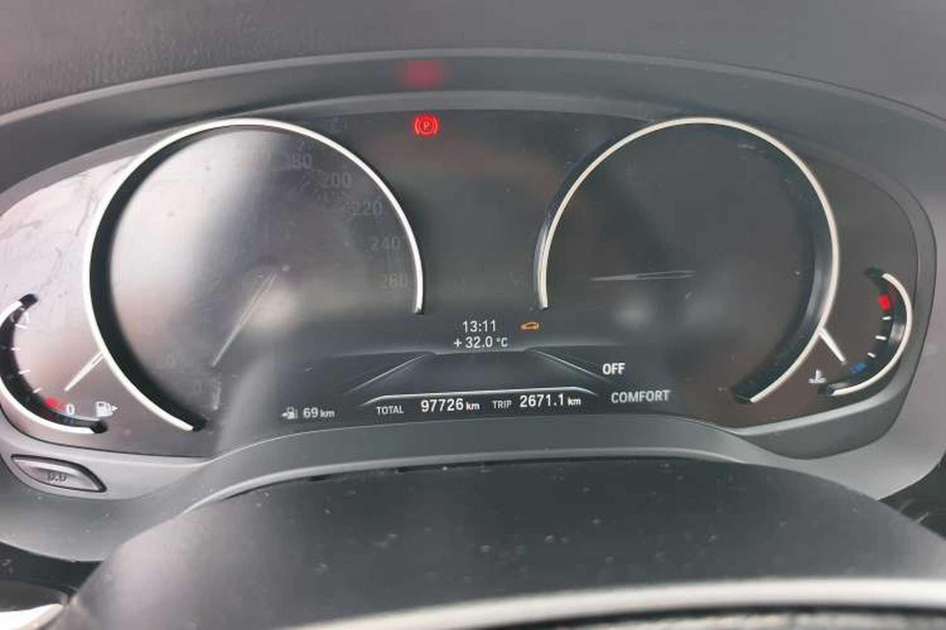 Used BMW 5 Series 2018 528Li Launch Special Edition Odometer Close Up