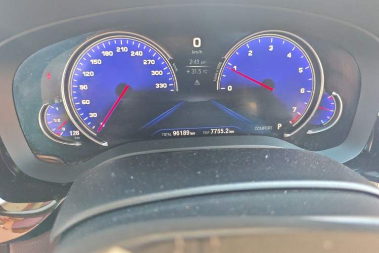 Used BMW 5 Series 2018 Revised Version 530Li Leading Edition Luxury Package Odometer Close Up