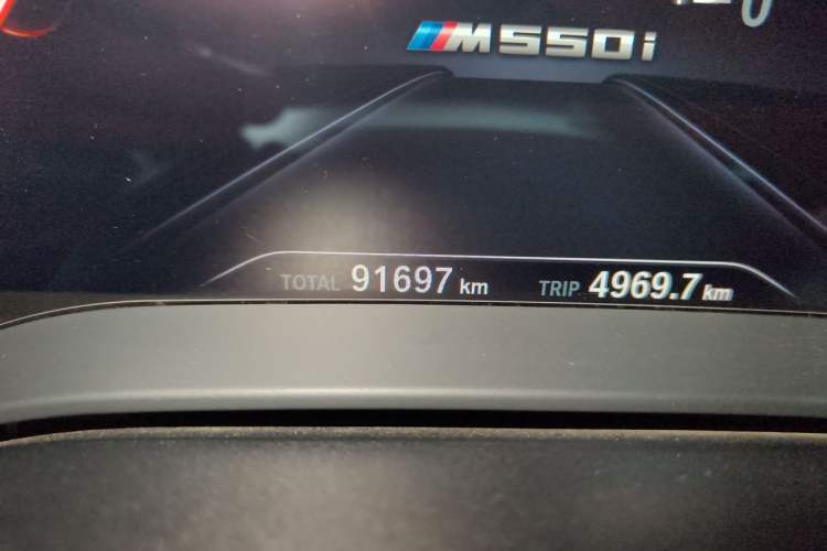 Used BMW 5 Series 2018 Restyled 530Li Luxury Edition M Sport Package Odometer Close Up