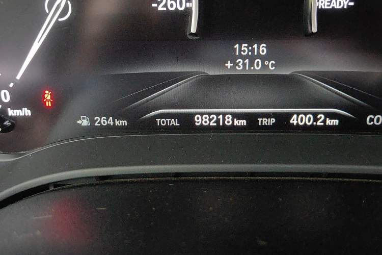 Used BMW 5 Series 2018 528Li Launch Special Edition Odometer Close Up