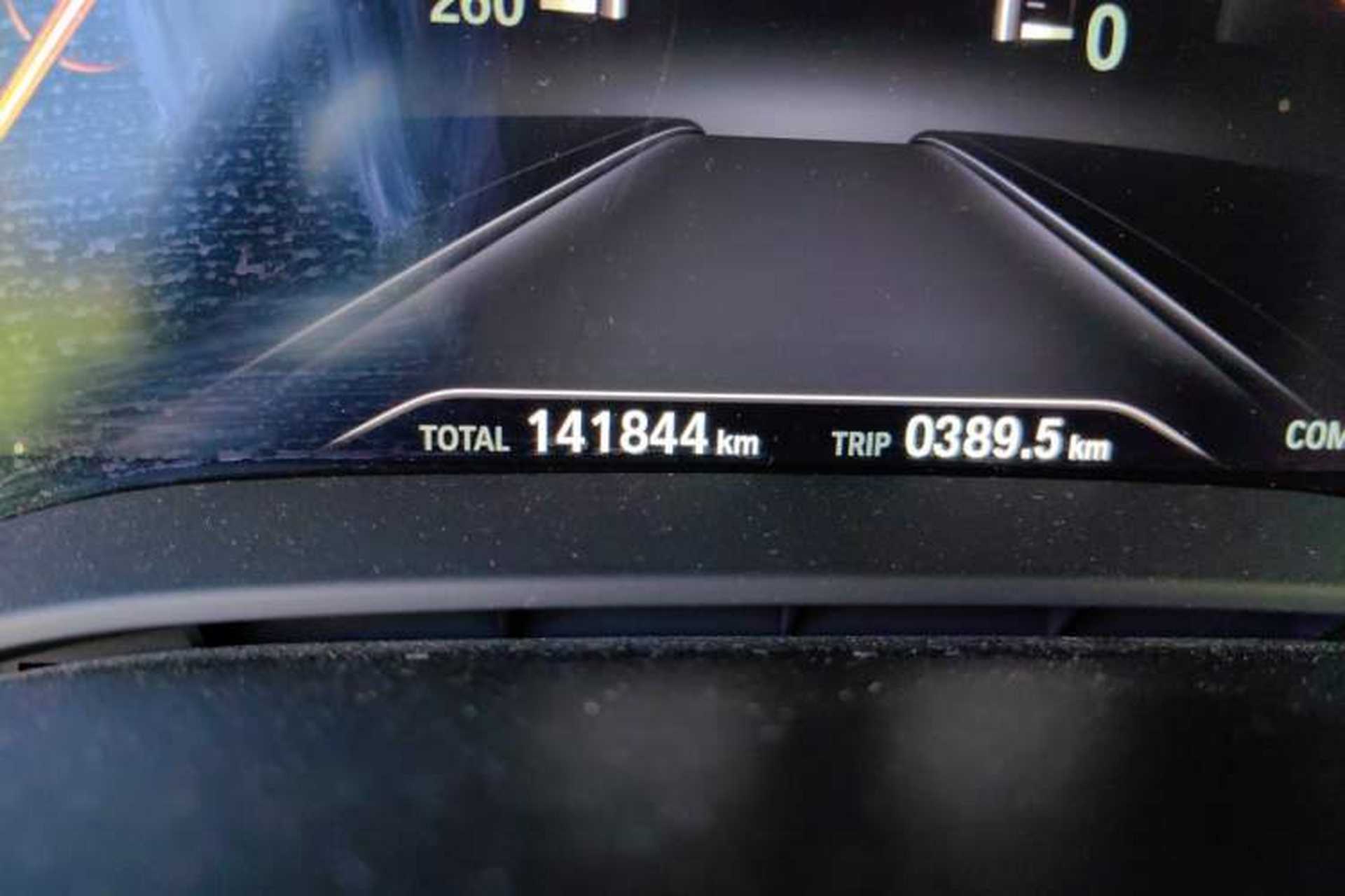 Used BMW 5 Series 2018 Restyled 530Li Leading Edition M Sport Package Odometer Close Up