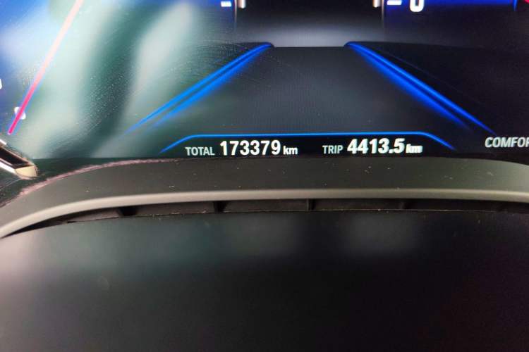 Used BMW 5 Series 2018 528Li Launch Special Edition Odometer Close Up