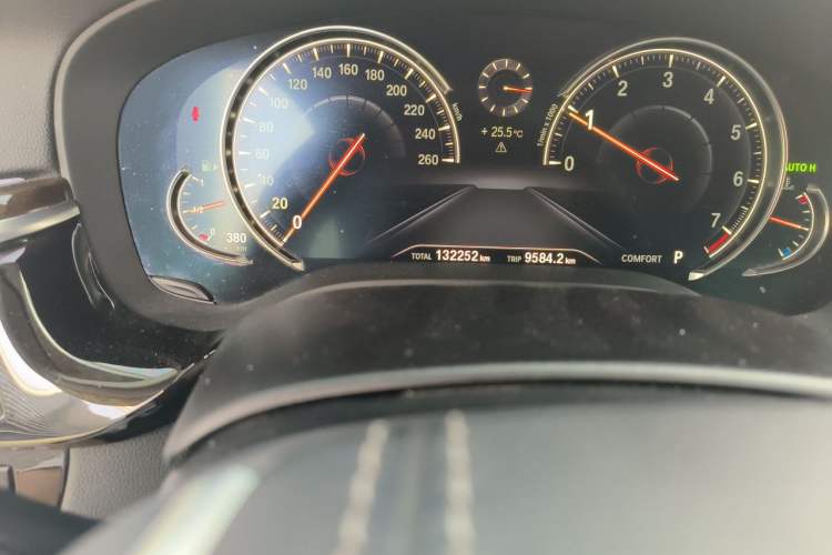 Used BMW 5 Series 2018 525Li Luxury Package Odometer Close Up