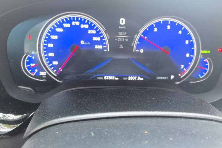 Used BMW 5 Series 2018 530Li Luxury Edition M Sport Package Odometer Close Up