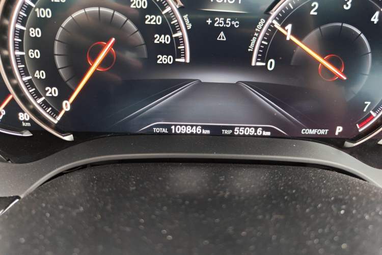Used BMW 5 Series 2018 530Li xDrive M Sport Package Odometer Close Up