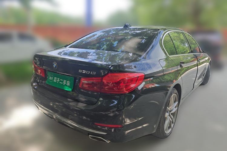 Used BMW 5 Series 2018 Facelifted 530Li xDrive Luxury Package Rear Right 45 Deg
