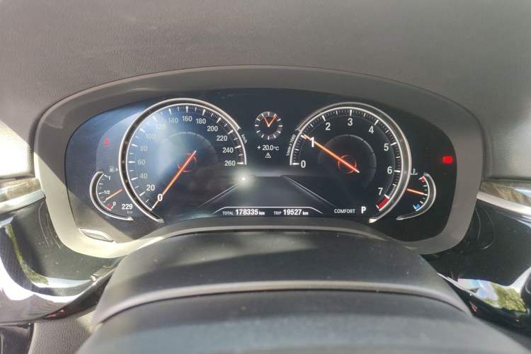Used BMW 5 Series 2018 530Li xDrive M Sport Package Odometer Close Up