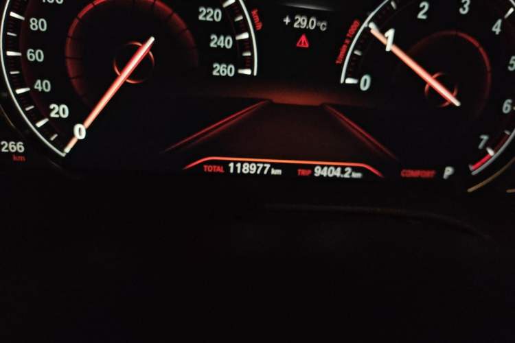 Used BMW 5 Series 2018 Restyled 530Li Luxury Edition M Sport Package Odometer Close Up