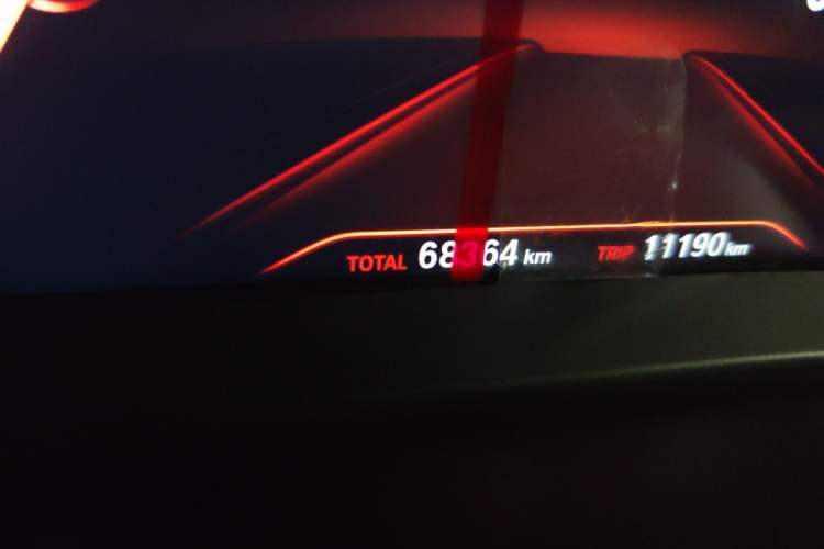 Used BMW 5 Series 2018 525Li Luxury Package Odometer Close Up