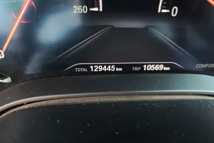 Used BMW 5 Series 2018 525Li M Sport Package Odometer Close Up