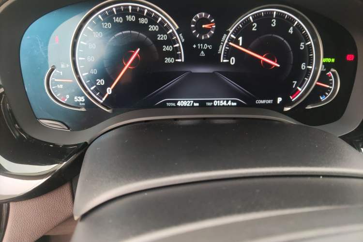 Used BMW 5 Series 2018 Facelifted 530Li xDrive Luxury Package Odometer Close Up