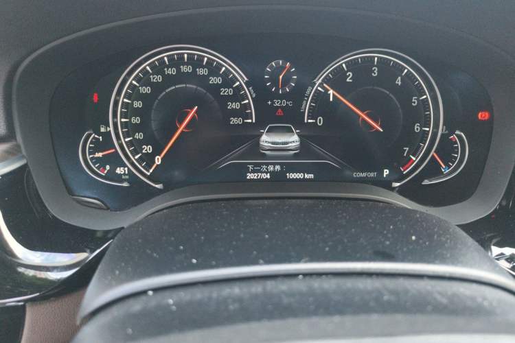 Used BMW 5 Series 2018 Revised Version 530Li Leading Edition Luxury Package Odometer Close Up