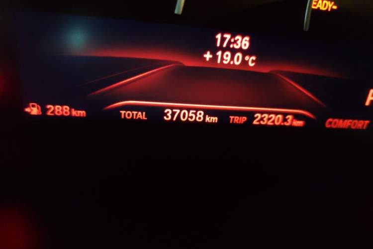 Used BMW 5 Series 2018 528Li Launch Special Edition Odometer Close Up