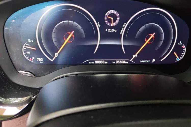 Used BMW 5 Series 2018 Revised Version 530Li Leading Edition Luxury Package Odometer Close Up