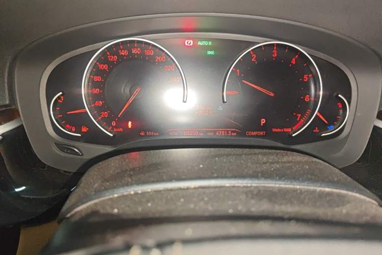 Used BMW 5 Series 2018 528Li Launch Special Edition Odometer Close Up