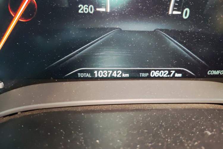 Used BMW 5 Series 2018 530Li Leading Edition Luxury Package Odometer Close Up