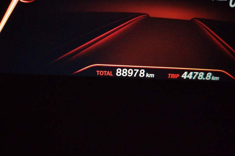 Used BMW 5 Series 2018 525i M Sport Package Odometer Close Up