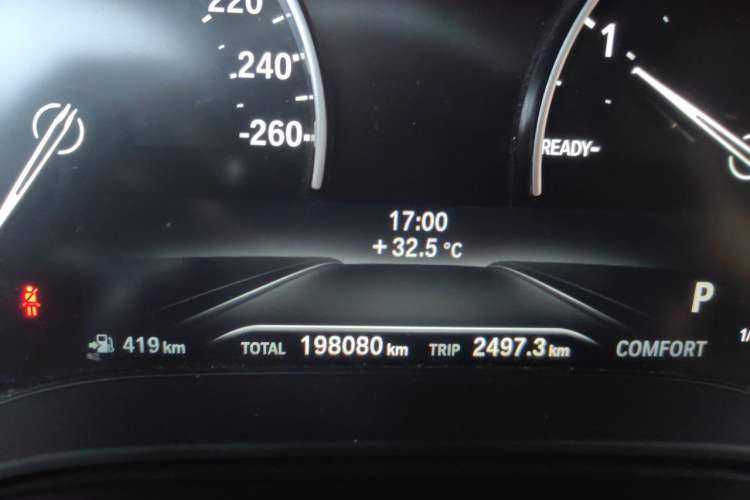 Used BMW 5 Series 2018 528Li Launch Special Edition Odometer Close Up