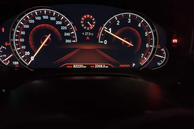 Used BMW 5 Series 2018 530Li Luxury Edition Premium Package Odometer Close Up