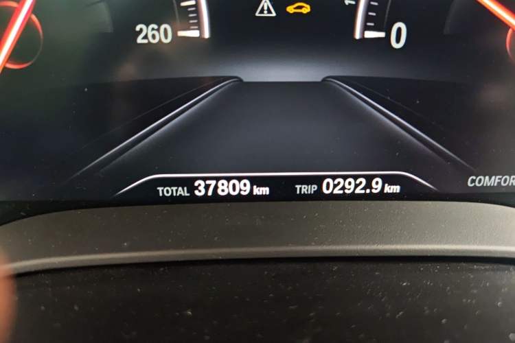 Used BMW 5 Series 2018 530Li Leading Edition Luxury Package Odometer Close Up
