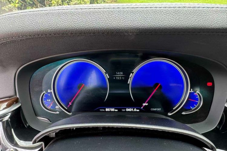 Used BMW 5 Series 2018 525Li Luxury Package Odometer Close Up