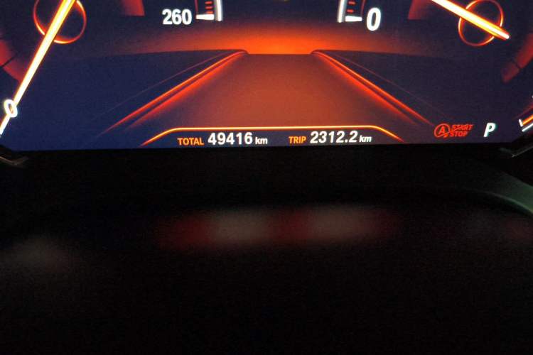 Used BMW 5 Series 2018 Restyled 530Li Leading Edition M Sport Package Odometer Close Up