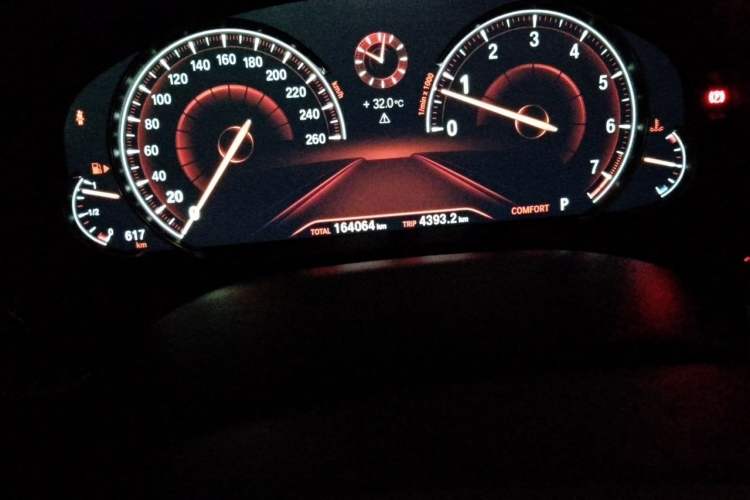 Used BMW 5 Series 2018 Facelifted 530Li Luxury Edition Premium Package Odometer Close Up