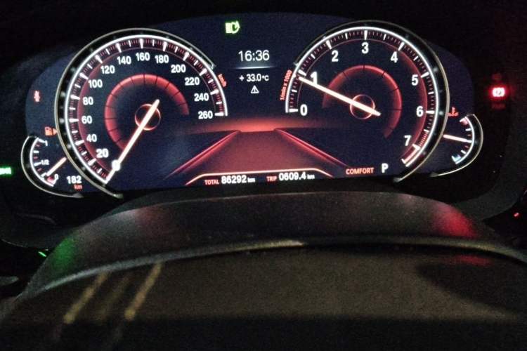 Used BMW 5 Series 2018 Facelifted 530Li Luxury Edition Premium Package Odometer Close Up