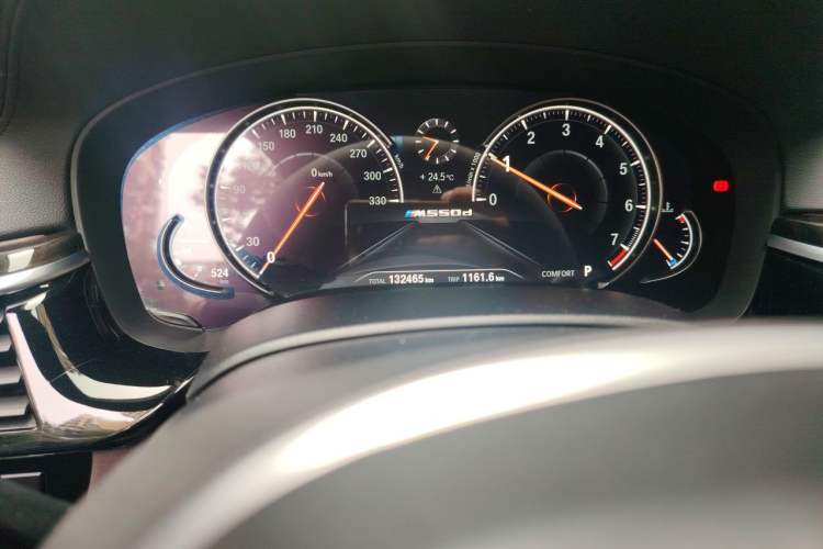Used BMW 5 Series 2018 525Li M Sport Package Odometer Close Up