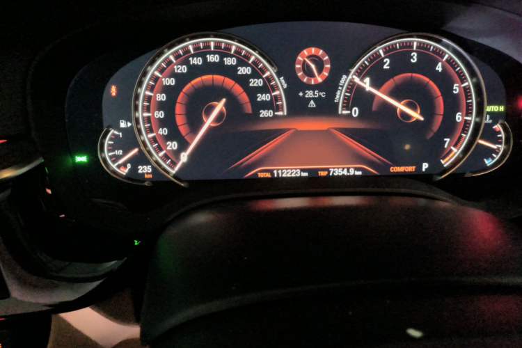 Used BMW 5 Series 2018 Facelifted 530Li Luxury Edition Premium Package Odometer Close Up