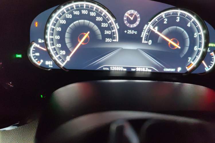 Used BMW 5 Series 2018 Revised Version 530Li Leading Edition Luxury Package Odometer Close Up