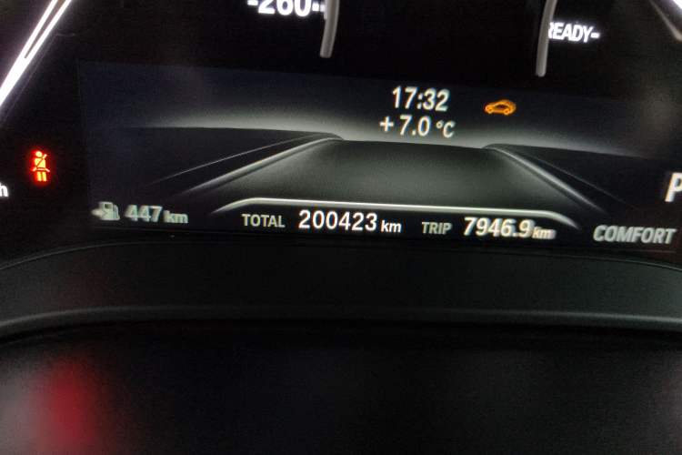 Used BMW 5 Series 2018 528Li Launch Special Edition Odometer Close Up