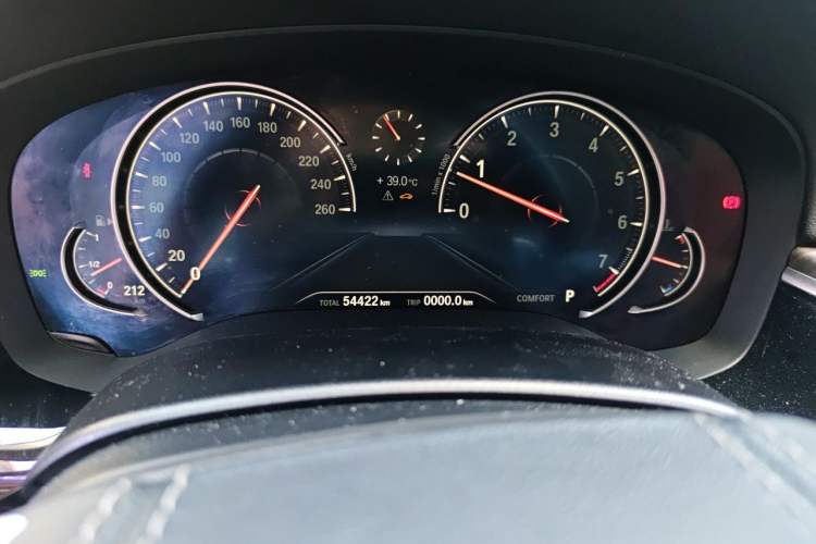 Used BMW 5 Series 2018 530Li xDrive Luxury Package Odometer Close Up