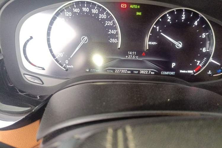 Used BMW 5 Series 2018 528Li Launch Special Edition Odometer Close Up