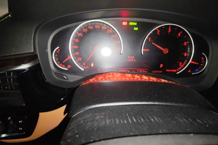 Used BMW 5 Series 2018 528Li Launch Special Edition Odometer Close Up